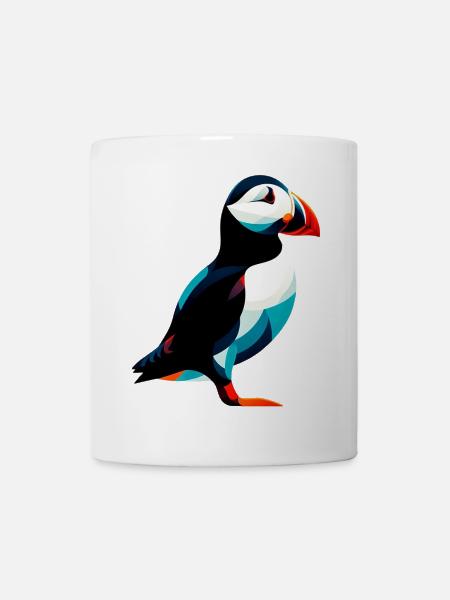 Papageitaucher - Tasse - Weiß