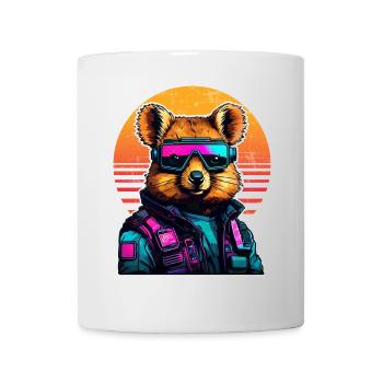 Quokka with hamster cheeks in the sunset - Mug - white - Front