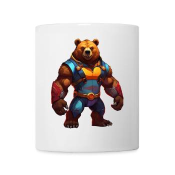 Ours Guerrier Futuriste - Mug blanc - blanc - Devant