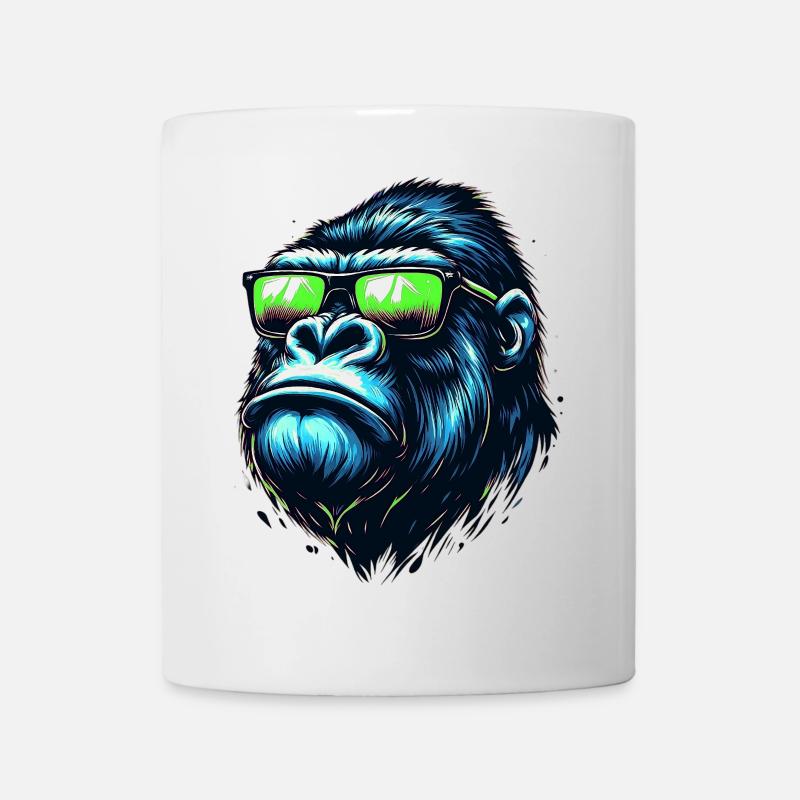 Gorilla - Tasse - Weiß