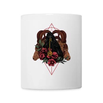 Rabe Krähe des Todes - Tasse - Weiß - Vorne