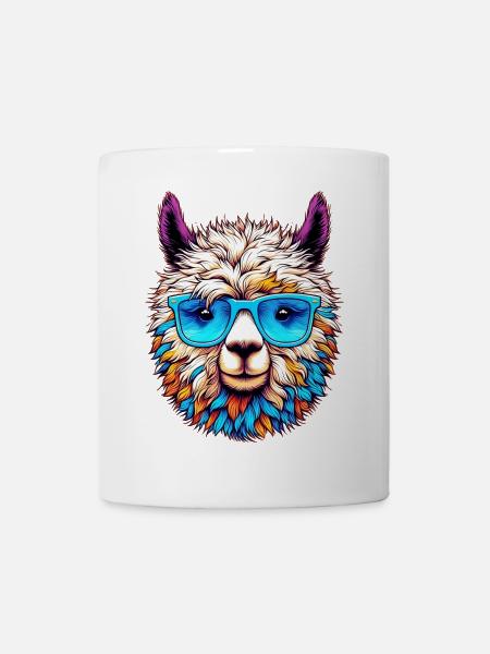 Alpaka - Tasse - Weiß