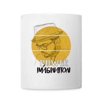 Power Imagination – Design de déclaration créative - Mug blanc - blanc - Devant