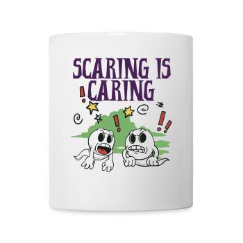 Halloween - Scaring is Caring - Mug - white - Front