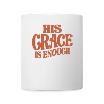 Sa Grâce suffit - Citation chrétienne inspirante - Mug blanc - blanc - Devant