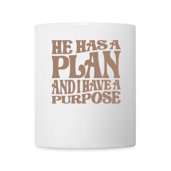 Il a un plan et j’ai un but - Christian - Mug blanc - blanc - Devant