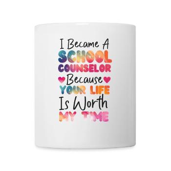 Conseillère d’école Aquarelle I - Mug blanc - blanc - Devant