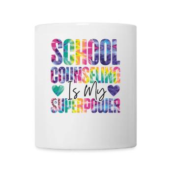 Conseillère scolaire Tie Dye School - Mug blanc - blanc - Devant