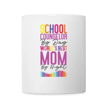 School Counselor Mom School - Mug - white - Front