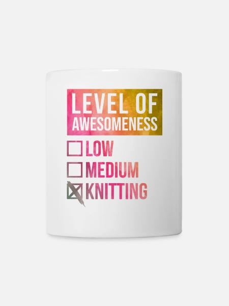 Knitting Knitting Knitting - Mug - white