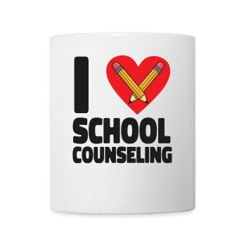 School Counselor Heart I (Heart) - Tasse - Weiß - Vorne