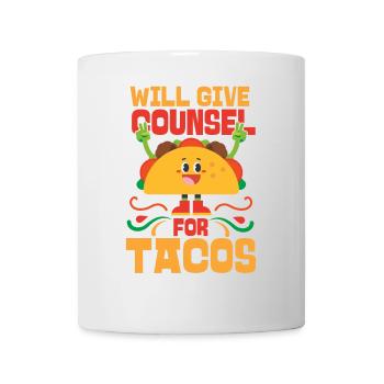 School Counselor Taco Will Give - Tasse - Weiß - Vorne