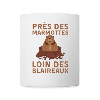 Nature Marmotte - Mug blanc - blanc - Devant