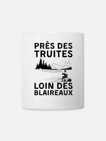 Humour pêche truite - Mug blanc - blanc