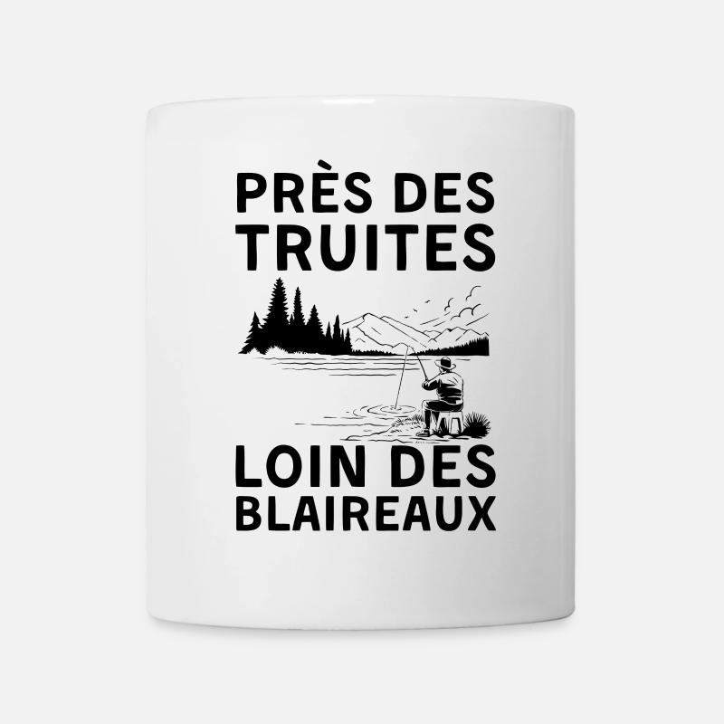 Humour pêche truite - Mug blanc - blanc