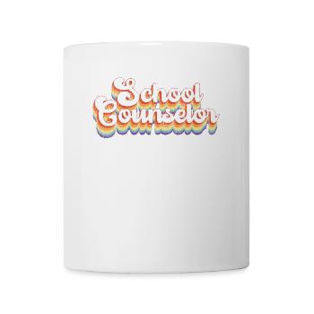 School Counselor Retro Vintage - Tasse - Weiß - Vorne