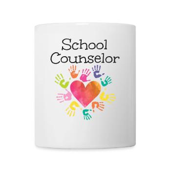 Conseiller scolaire Cœur - Mug blanc - blanc - Devant