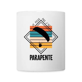Je peux pas j'ai parapente - Mug blanc - blanc - Devant
