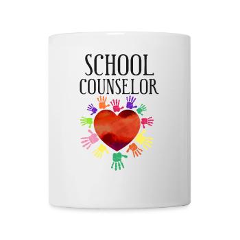 Conseiller scolaire Cœur - Mug blanc - blanc - Devant