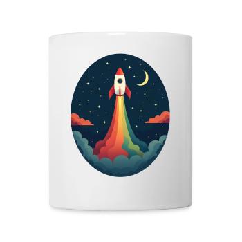 Launched Out - Never Looking Back - Mug - white - Front