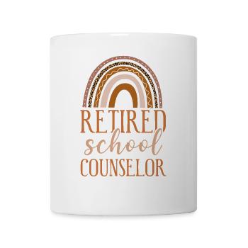 School Counselor Retired Rainbow - Tasse - Weiß - Vorne