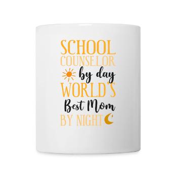 School Counselor Mom School - Mug - white - Front
