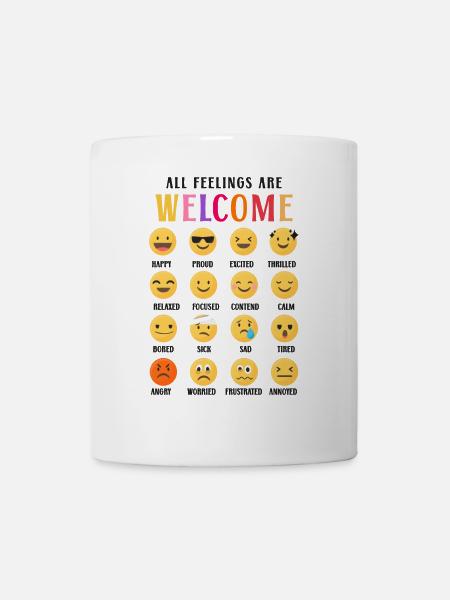 School Counselor All Feelings Are - Tasse - Weiß