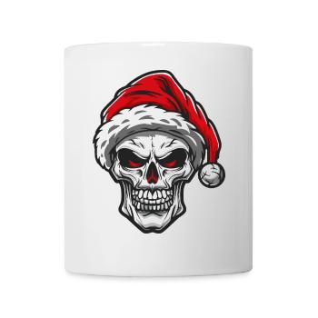 Santa Claus Skull Xmas - Mug - white - Front
