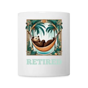 Légende Retraite Ours Cadeau de pension de retraité - Mug blanc - blanc - Devant