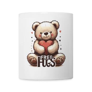 Teddy Gratis Umarmungen Geschenk - Tasse - Weiß - Vorne