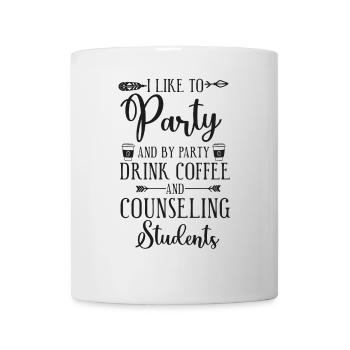 School Counselor Coffee I Like To - Tasse - Weiß - Vorne