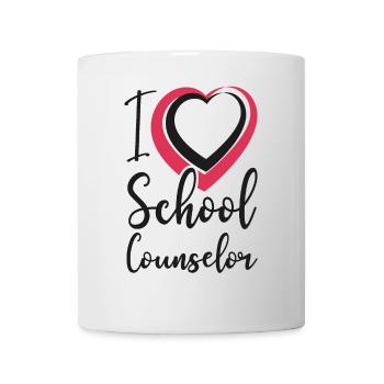 School Counselor Heart I (Heart) - Tasse - Weiß - Vorne