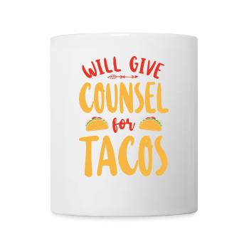 School Counselor Taco Will Give - Tasse - Weiß - Vorne