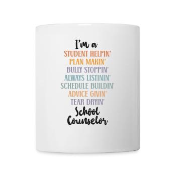 Conseiller scolaire Je suis étudiant - Mug blanc - blanc - Devant