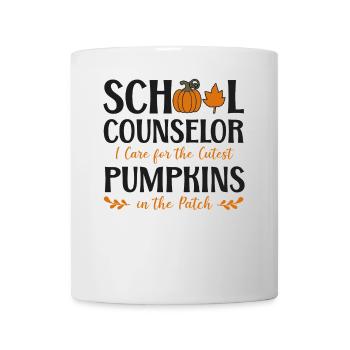Conseiller scolaire Cas de citrouille - Mug blanc - blanc - Devant