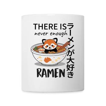 Red Panda in Ramen Bowl – Funny Ramen Design - Mug - white - Front