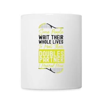 Funny Tennis Player Racket Husband - Mug - white - Front