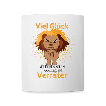 Bonne chance avec vos nouveaux collègues, traîtres ! - Mug blanc - blanc - Devant