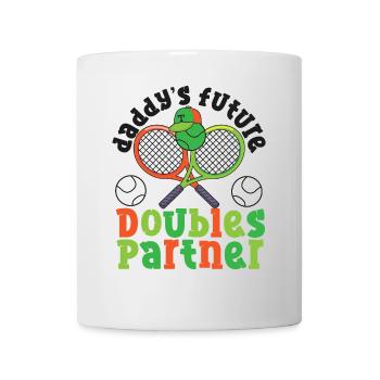 Funny Tennis Player Racket Daddy's - Tasse - Weiß - Vorne