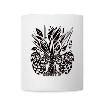 Tree of Life with Squirrel – Geometric Design - Mug - white - Front