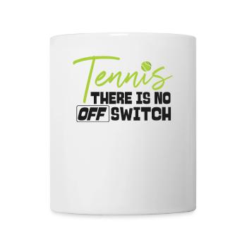 Drôle de joueur de tennis Raquette Tennis - Mug blanc - blanc - Devant