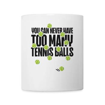 Raquette de joueur de tennis amusante que vous pouvez - Mug blanc - blanc - Devant