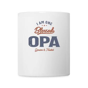 I Am One Bless Opa - Grandparents Day - Mug - white - Front