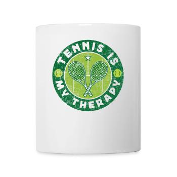Drôle de joueur de tennis Raquette Tennis - Mug blanc - blanc - Devant