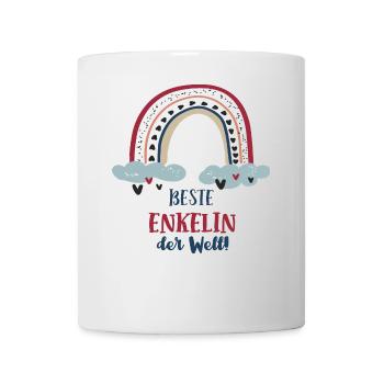 Enkelin Outfit Regenbogen Enkelinnen Enkelkinder - Tasse - Weiß - Vorne