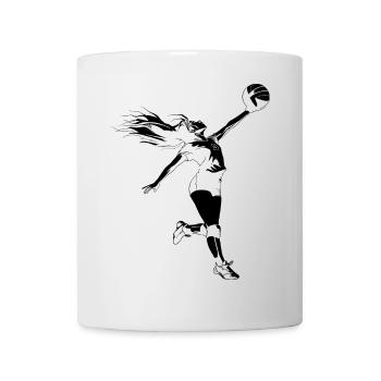Joueur de volley-ball - Mug blanc - blanc - Devant