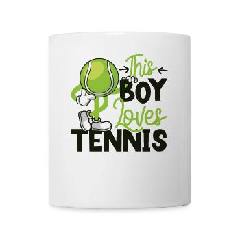 Funny Tennis Player Racket Boy - Tasse - Weiß - Vorne