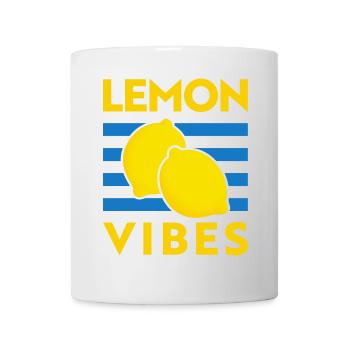 Lemon Vibes Zitronen Tomato Girl Summer Italien - Tasse - Weiß - Vorne