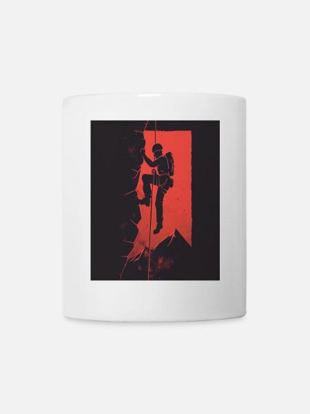 Dunkle Rampe für urbanes Klettern - Tasse - Weiß