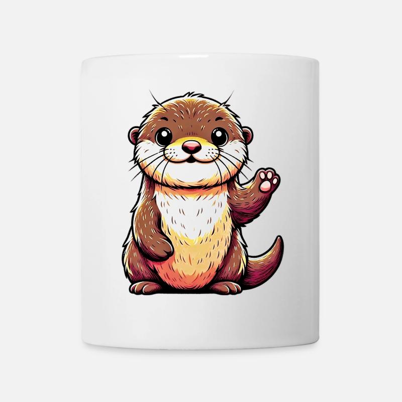 Loutre - Mug blanc - blanc